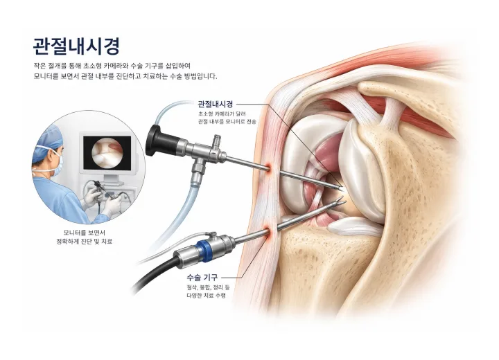 관절내시경 수술 과정