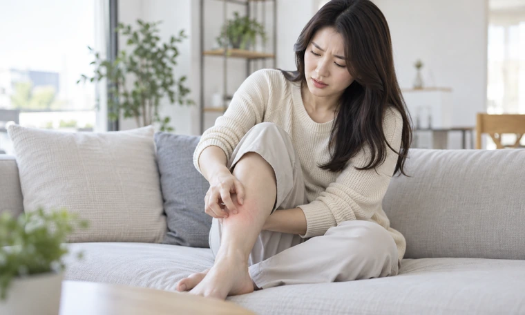 다리가 화끈거리거나 가려워요